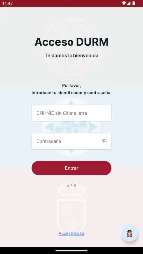Acceso DURM screenshot