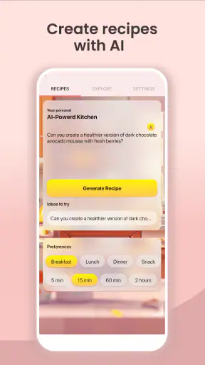 AI Recipe Generator App screenshot