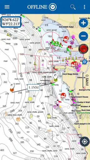 AIS Flytomap GPS carta náutica screenshot