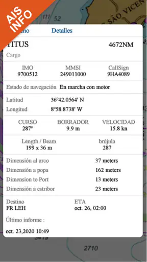 AIS Flytomap GPS carta náutica screenshot