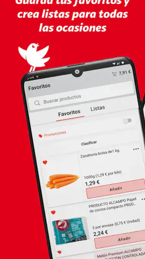 Alcampo tienda online screenshot