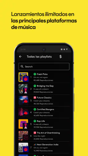 Amuse Distribución de música screenshot