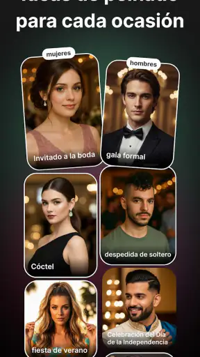 IA Peinados:Pelo, Color, Barba screenshot