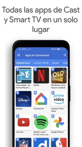 Apps para Chromecast screenshot