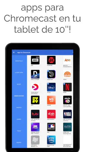 Apps para Chromecast screenshot