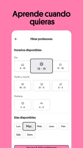 Aprender idiomas con Preply screenshot