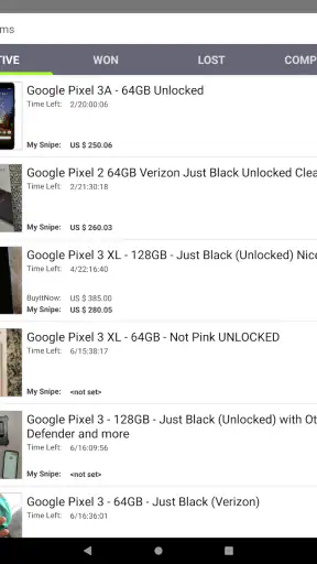 Auction Bid Sniper para eBay screenshot
