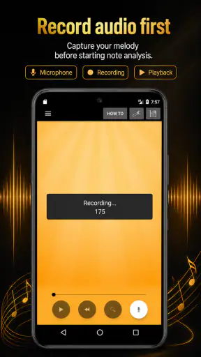 Audio a Partitura y MIDI screenshot