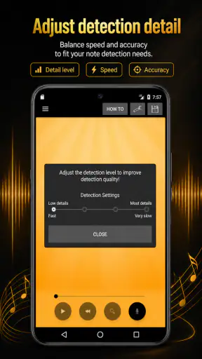 Audio a Partitura y MIDI screenshot