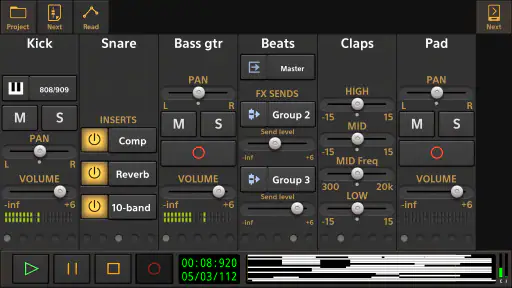 Audio Evolution Mobile Studio screenshot