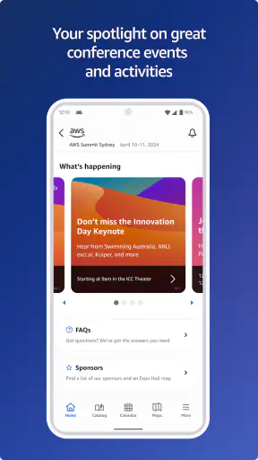 AWS Events screenshot
