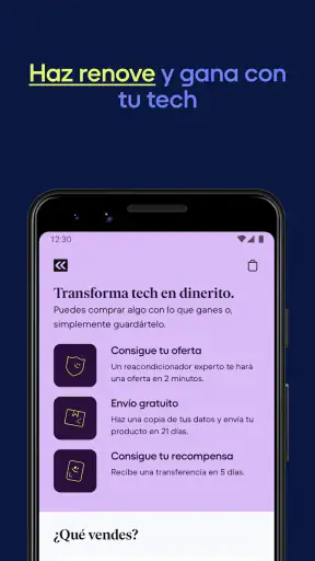 Back Market, compra online screenshot