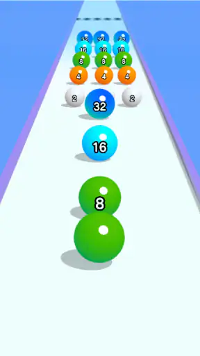 Ball Run 2048: Unir números screenshot