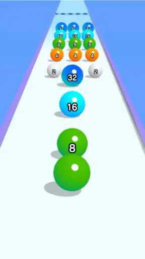 Ball Run 2048: Unir números screenshot