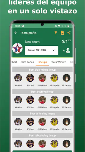 Basketball Stats Assistant screenshot