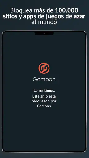 Bloquea las apuestas - Gamban screenshot