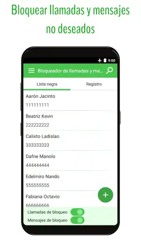 Bloqueador de números y SMS screenshot