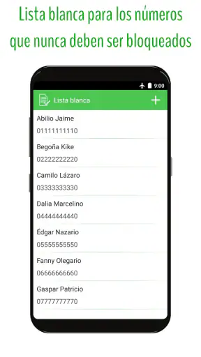 Bloqueador de números y SMS screenshot
