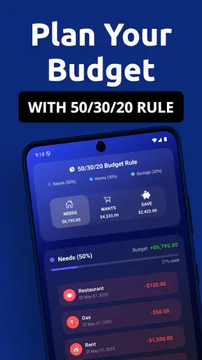 Budget Planner・50/30/20 Rule screenshot