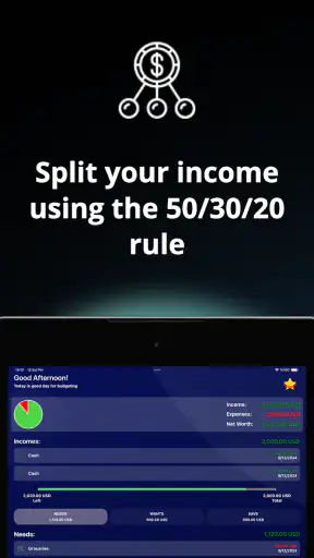 Budget Planner・50/30/20 Rule screenshot