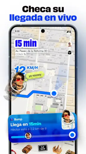 Bump - mapa para amigos screenshot