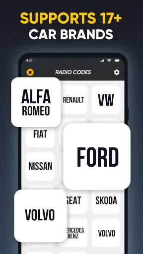 Buscador de códigos de radio screenshot