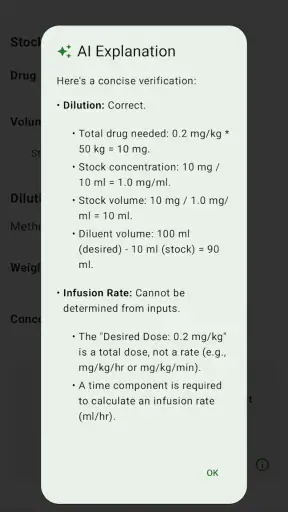 Calculadora de súper infusión screenshot