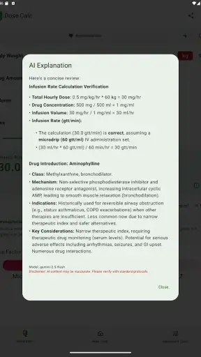 Calculadora de súper infusión screenshot