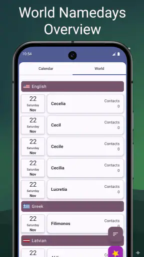 Calendario de Eventos y Santos screenshot