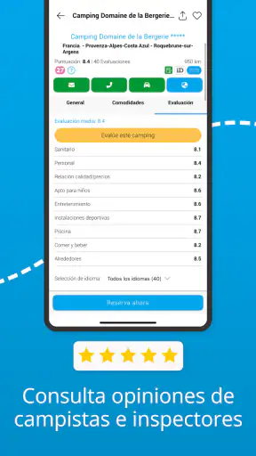 CampingCard ACSI screenshot