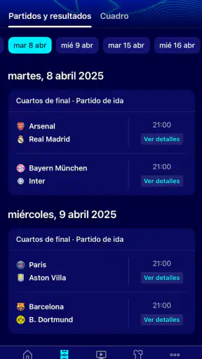 UEFA Champions League Oficial screenshot