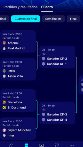 UEFA Champions League Oficial screenshot