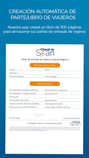 Check-in Scan screenshot
