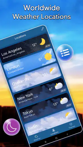 Clima local: widget de alerta screenshot