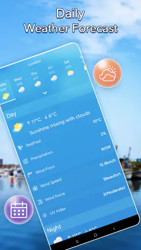 Clima local: widget de alerta screenshot