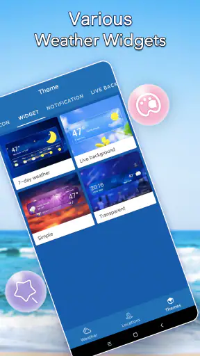 Clima local: widget de alerta screenshot