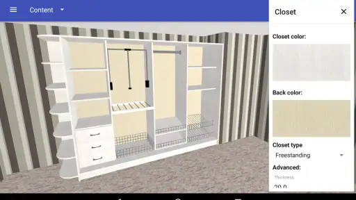 Closet Planner 3D screenshot