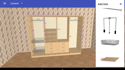 Closet Planner 3D screenshot