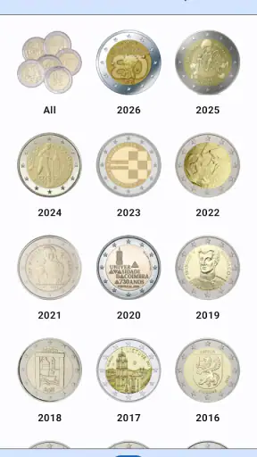 Colección de monedas de euro screenshot