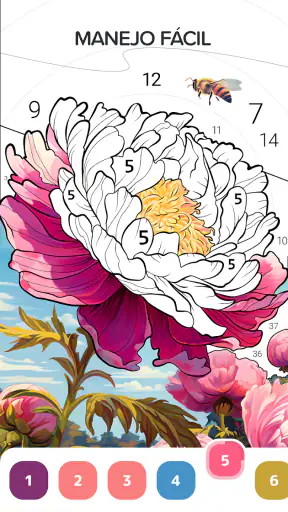 Pintar por números relajante screenshot