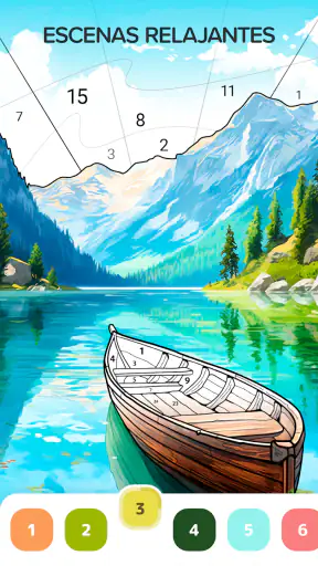 Pintar por números relajante screenshot