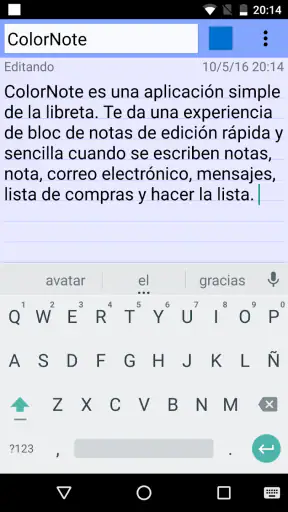 ColorNote Bloc de notas Notas screenshot