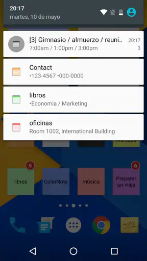ColorNote Bloc de notas Notas screenshot