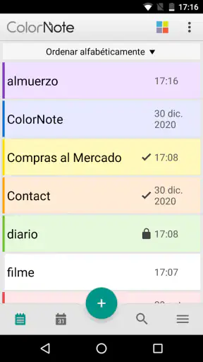 ColorNote Bloc de notas Notas screenshot