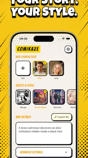 Comikaze - Crea Comics Manga screenshot