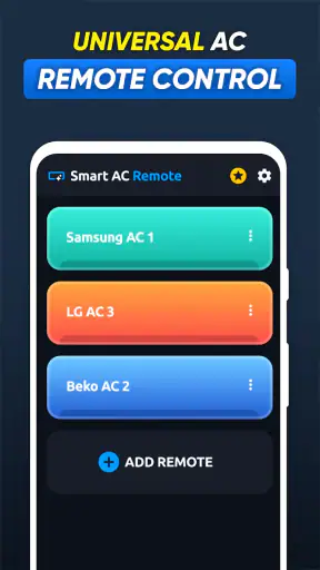 Control de aire acondicionado screenshot