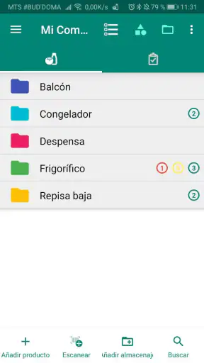 Control de Alimentos y Compras screenshot