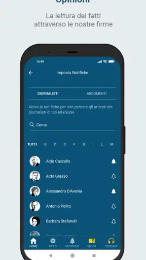 Corriere della Sera screenshot