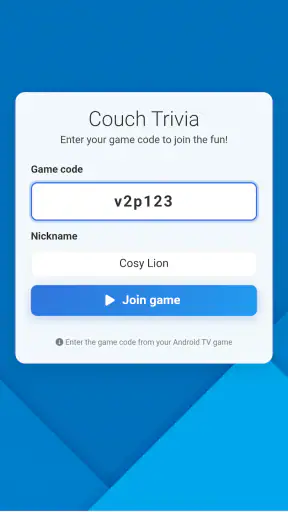 Couch Trivia para Google TV screenshot