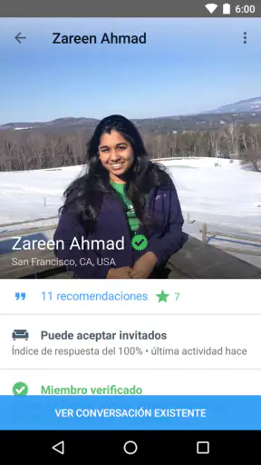 Couchsurfing Travel App screenshot
